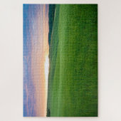 トスカーナの畑の夕日 ジグソーパズル (縦)