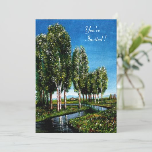 トスカーナの白樺の木 招待状 (スタンド正面)