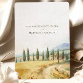 トスカーナの結婚夢の景色 招待状