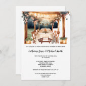 トスカーナの結婚野外のイタリアン畑 招待状 (正面/裏面)