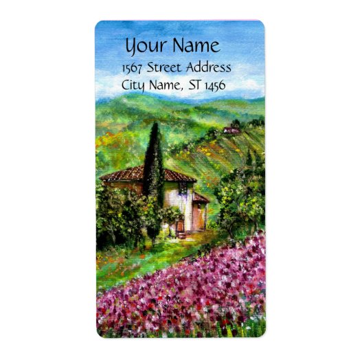 トスカーナの虹彩 ラベル (正面)