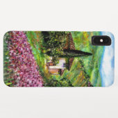 トスカーナの虹彩、紫色の花畑の風景 Case-Mate iPhoneケース (裏面(横))