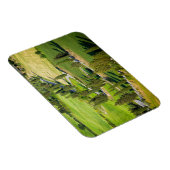 トスカーナの長方形マグネットにサイプレスの裏地の道路 マグネット (右側)