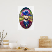 トスカーナの青いコルセア ポスター (キッチン)