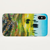 トスカーナの風景とケシ，特定 Case-Mate iPhoneケース (裏面(横))