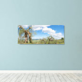 トスカーナの風景に古いオリーブの木 キャンバスプリント (インサイチュ (ウッドフロア))