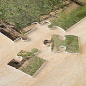 トスカーナの風景に古いオリーブの木 ジグソーパズル (側面)