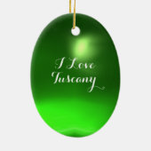 トスカーナの風景の古い農家 セラミックオーナメント (裏面)