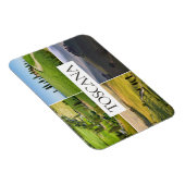 トスカーナの風景の旅行写真コラージュ マグネット (右側)