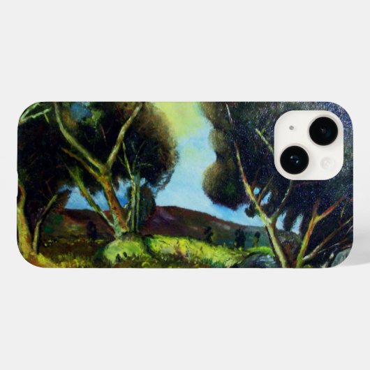 トスカーナの風景の松果樹 Case-Mate iPhoneケース (裏面 (横))