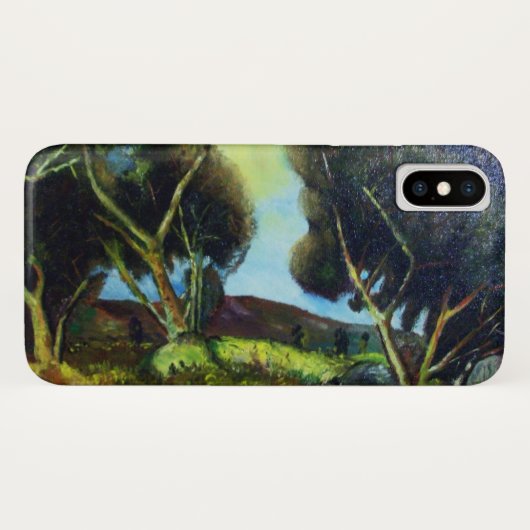 トスカーナの風景の松果樹 Case-Mate iPhoneケース (裏面(横))