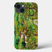 トスカーナの風景の緑の丘とオリーブの木 Case-Mate iPhoneケース (裏面)