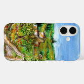 トスカーナの風景の緑の丘とオリーブの木 Case-Mate iPhoneケース (裏面 (横))