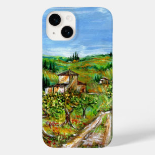 トスカーナの風景の緑の丘とオリーブの木 Case-Mate iPhone 14ケース