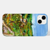 トスカーナの風景の緑の丘とオリーブの木 Case-Mate iPhoneケース (裏面 (横))