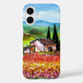 トスカーナの風景の花カラフル畑の春 Case-Mate iPhoneケース (裏面)