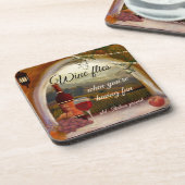 トスカーナの風景イタリアンアートワインコースター コースター (左側)