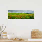 トスカーナの風景ポスターのパノラマ ポスター (キッチン)