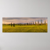 トスカーナの風景ポスターのパノラマ ポスター (正面)