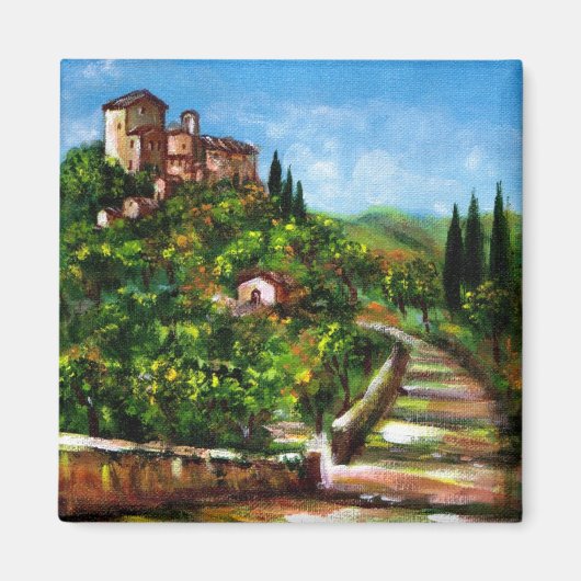 トスカーナの風景3 マグネット (正面)