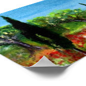 トスカーナの風景4 ポスター (角)