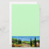 トスカーナの風景5 便箋 (正面/裏面)