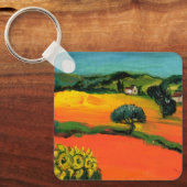 トスカーナの風景（ひまわり） キーホルダー (正面)