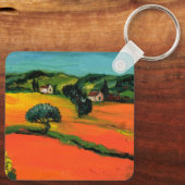 トスカーナの風景（ひまわり） キーホルダー (裏面)