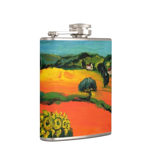 トスカーナの風景(ひまわり) フラスク (右)
