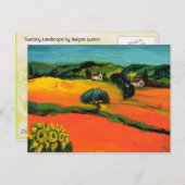 トスカーナの風景(ひまわり) ポストカード (正面/裏面)