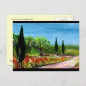 トスカーナの風景 ポストカード (正面/裏面)