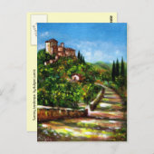 トスカーナの風景 ポストカード (正面/裏面)