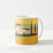 トスカーナの風景、個人画家、アクリル絵画 コーヒーマグカップ (正面右)