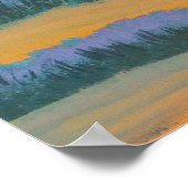 トスカーナの風景、個人画家、アクリル絵画 ポスター (角)