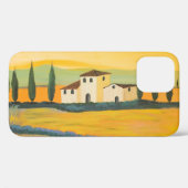 トスカーナの風景、個人画家、アクリル絵画 Case-Mate iPhoneケース (裏面 (横))