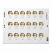 トスカーナの風景、水彩 ラベル (フルシート)