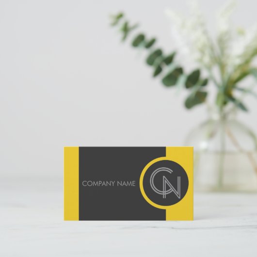 トスカーナはっきりした黄 名刺 (スタンド正面)