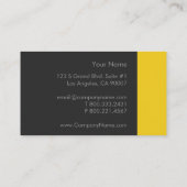 トスカーナはっきりした黄 名刺 (裏面)