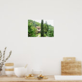 トスカーナイタリアンの素朴な農家トスカーナ。 ポスター (キッチン)