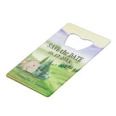 トスカーナイタリアンの結婚式の日付を保存 クレジットカード栓抜き (正面アングル)