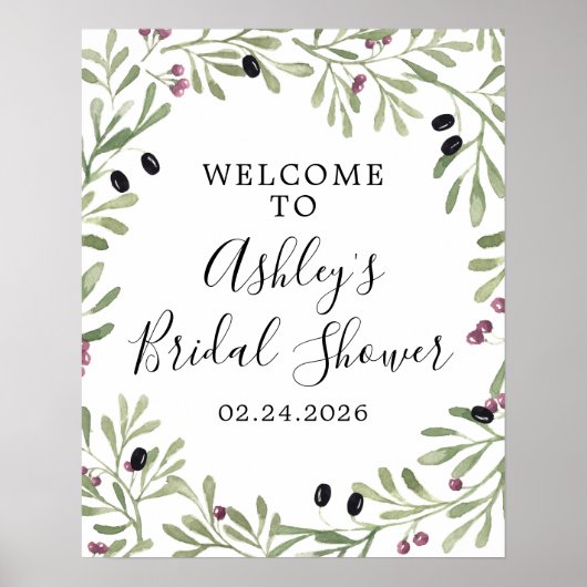 トスカーナイタリアンギリシャのウェルカムサイン ポスター (正面)