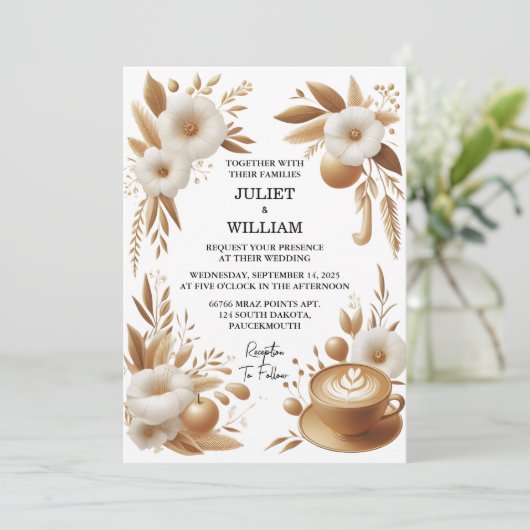 トスカーナイタリアンコーヒーソレカジュアルント結婚の 招待状 (スタンド正面)