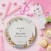 トスカーナイタリアンコーヒーソレカジュアルント結婚ズ ペーパープレート (パーティー)