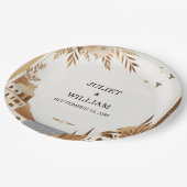 トスカーナイタリアンコーヒーソレカジュアルント結婚ズ ペーパープレート (アングル)