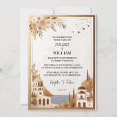 トスカーナイタリアンコーヒーソレカジュアルント結婚ズ 招待状 (正面)