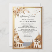 トスカーナイタリアンコーヒーソレントのリハーサルディナー 招待状 (正面)