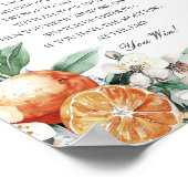 トスカーナイタリアンタイルは赤ちゃんシャワーのゲームを言わない ポスター (角)