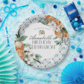 トスカーナイタリアンタイル誕生日パーティードデコール ペーパープレート (パーティー)