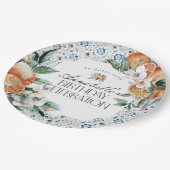 トスカーナイタリアンタイル誕生日パーティードデコール ペーパープレート (アングル)