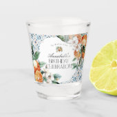 トスカーナイタリアンタイル誕生日パーティー好意バーウェア ショットグラス (正面)